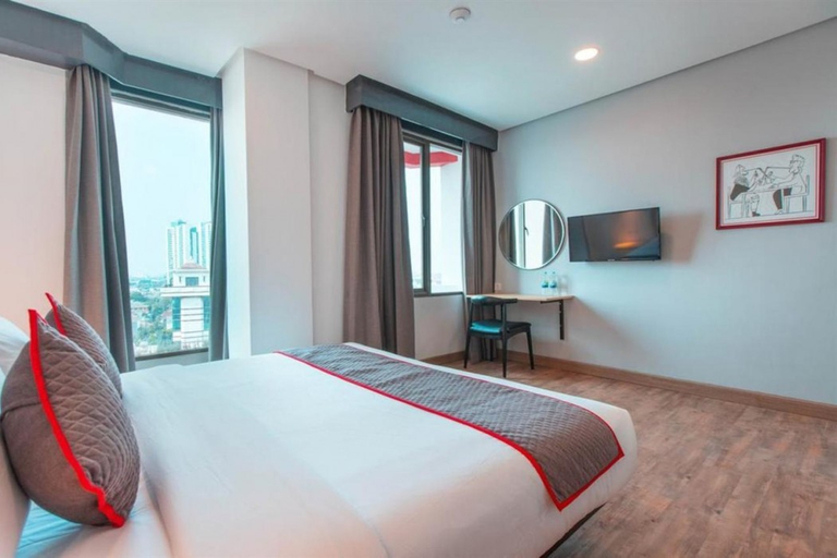Bedroom 5, OYO 1 Townhouse Hotel Salemba, Tangerang