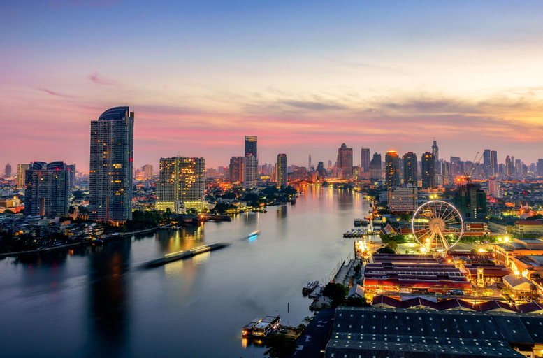 Nearby Landmark 3, Nice 1BR Apt, Riverside and close to Asiatique, Yannawa