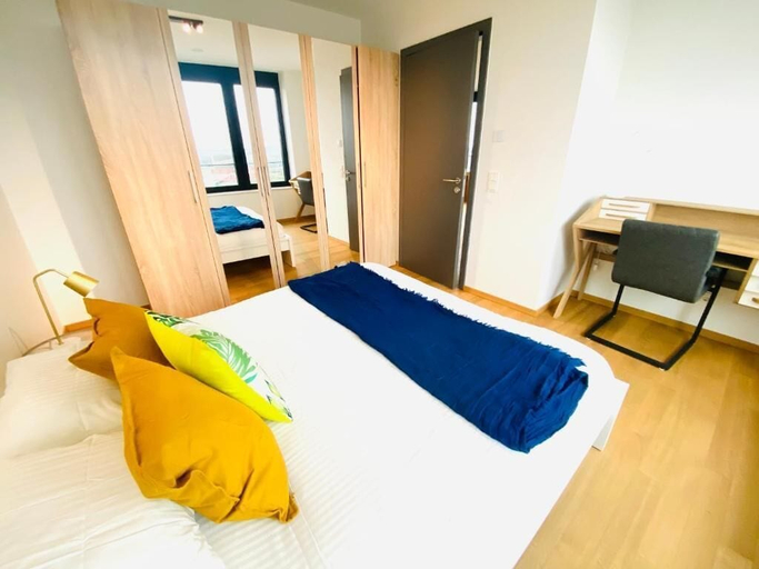 Bedroom 3, 1 Bedroom SPA - Gym - Terrace & Parking, Luxembourg