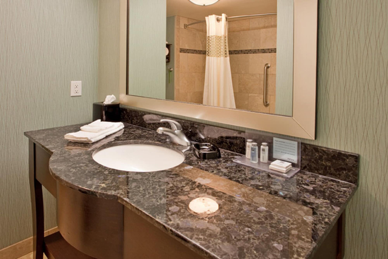 Bathroom 5, Hampton Inn & Suites St. Cloud, MN, Stearns