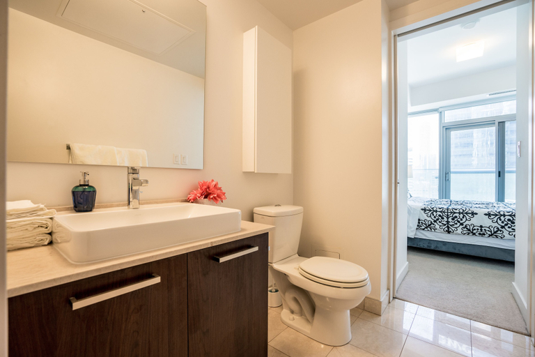 Bathroom 4, Aaira Suites at 65 Bremner Blvd, Toronto