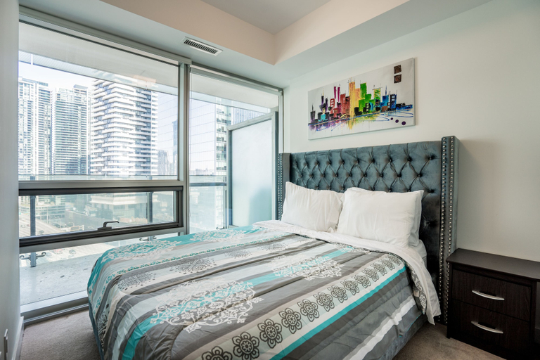 Bedroom 3, Aaira Suites at 65 Bremner Blvd, Toronto