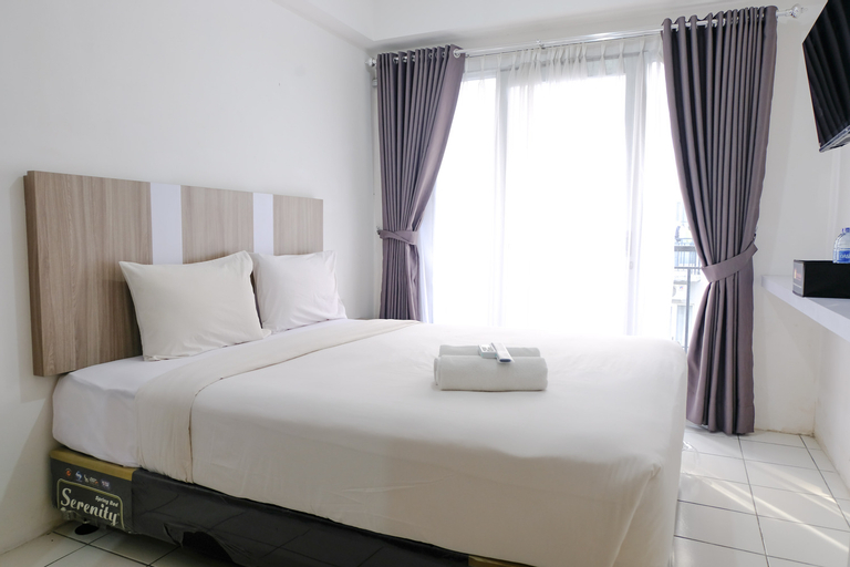 Bedroom 1, Best Deal Studio at Grand Asia Afrika Apartment By Travelio, Bandung