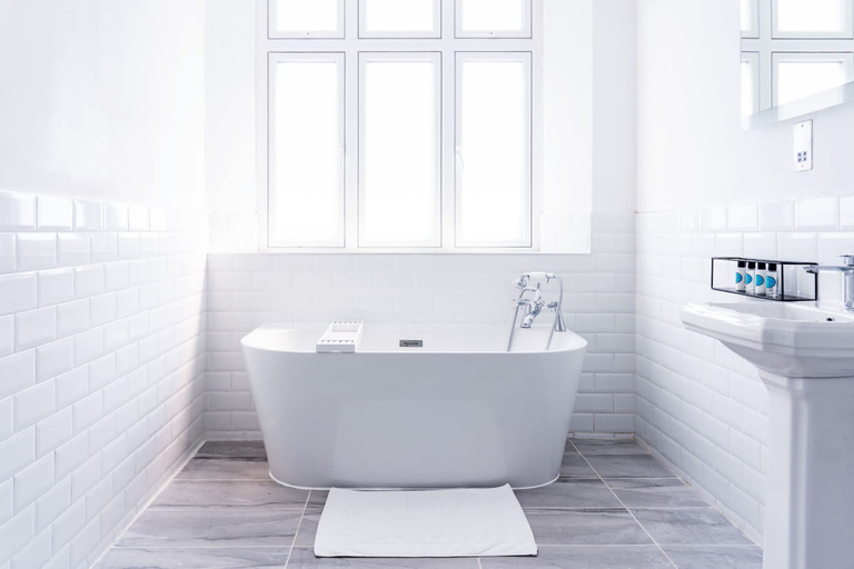Bathroom 2, The Woodman Hotel, London