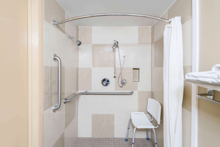 Bathroom 3, Super 8 by Wyndham Raleigh North East, Wake