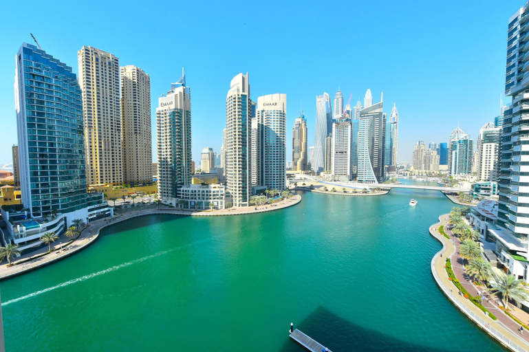Balcony view, 1BR Apartment Stunning Marina View - MVT, Dubai