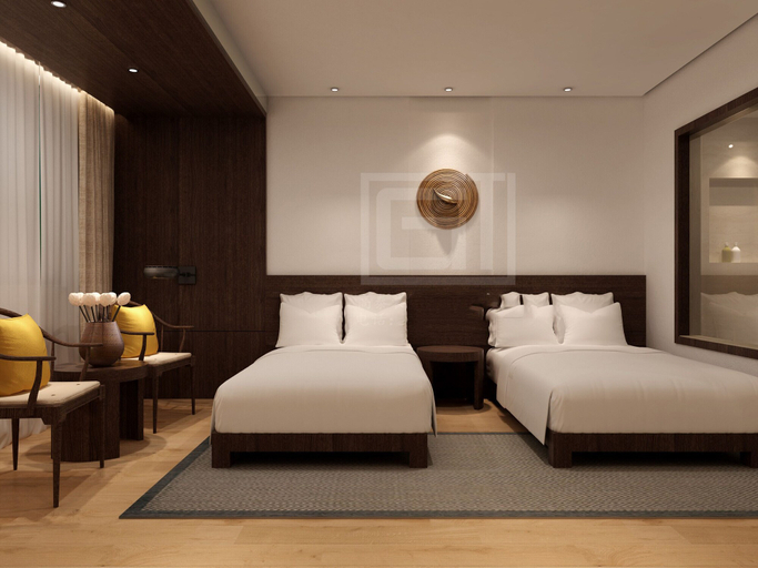 Bedroom 3, Qianna Jiuhe Boutique Hotel Zhoukou Shop, Zhoukou