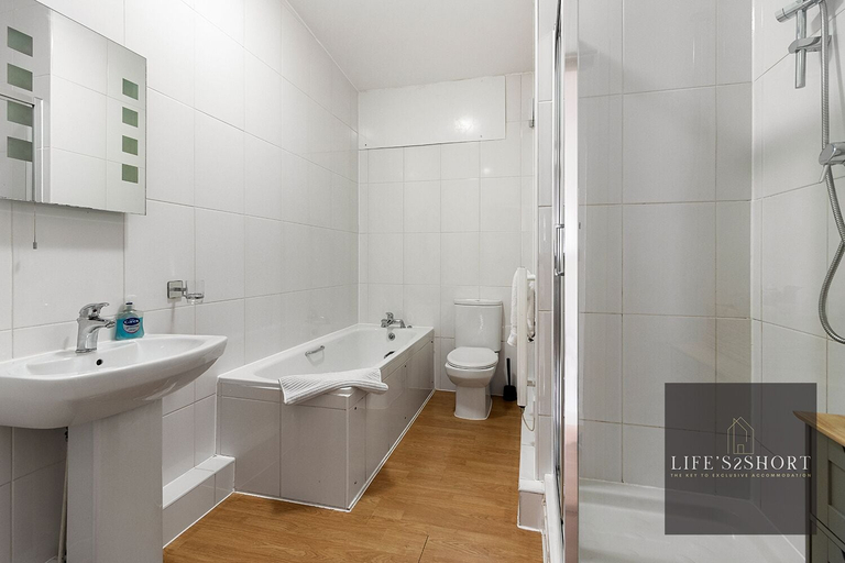 Bathroom, City Centre Spacious Apartment, Devon