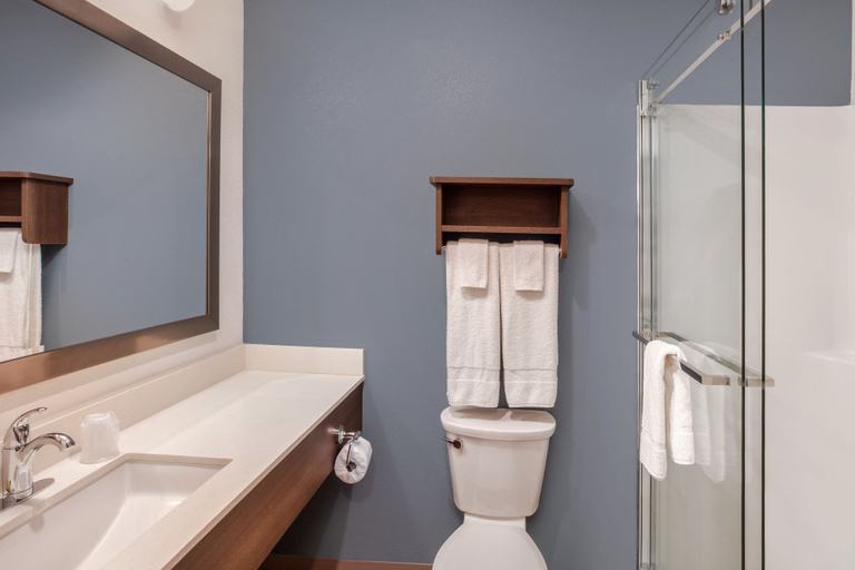 Bathroom 5, WoodSpring Suites Washington DC East Arena Drive, Prince George's