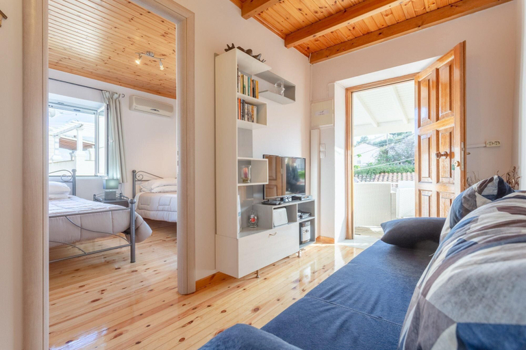 Bedroom 3, Porto Walk to Beach Sea Views A C Wifi Car Not Required - 385, Ionian Islands