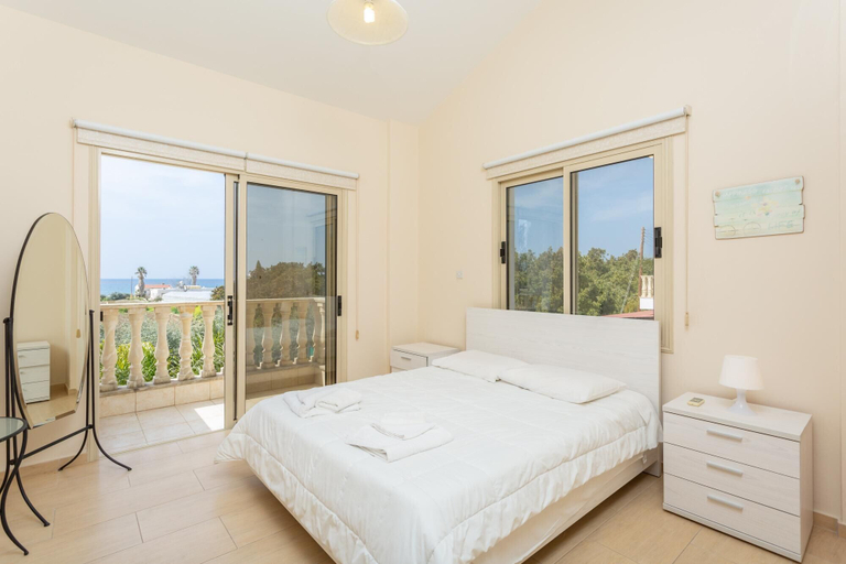 Bedroom 4, Villa Rose Large Private Pool Walk to Beach Sea Views A C Wifi - 2184