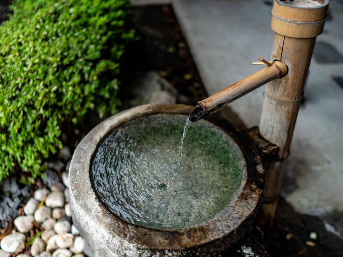 Bathroom, Yawaraginosato Yadoya, Yufu