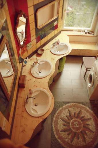 Bathroom, Spirit Lodge Leipzig - Hostel, Leipzig