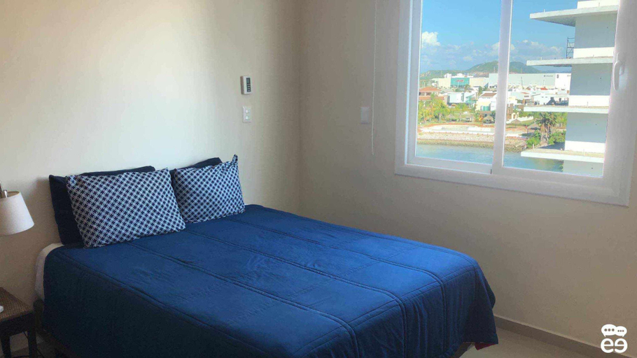 Bedroom 3, Lujoso departamento con vista a la marina (K), Mazatlán