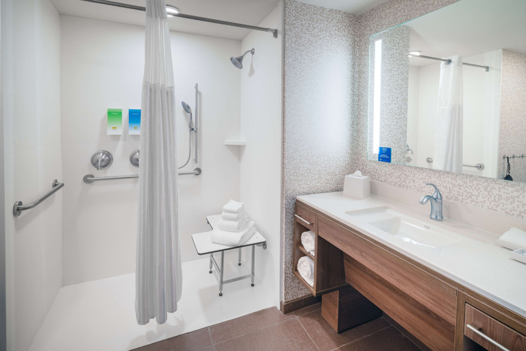 Bathroom 4, Home2 Suites by Hilton Brunswick, Glynn