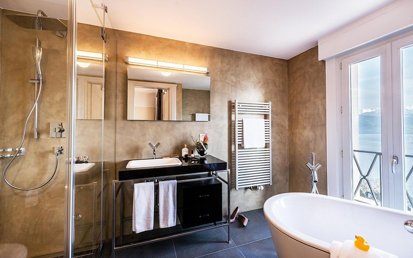 Bathroom, Art Deco Hotel Montana Luzern, Luzern