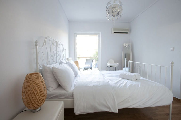 Bedroom 2, Glyfada, Modern Minimal Apartment, Attica