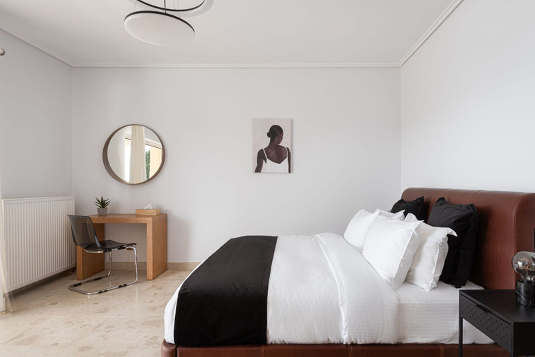 Bedroom 2, Eretria Luxurious Seafront Villa, Central Greece