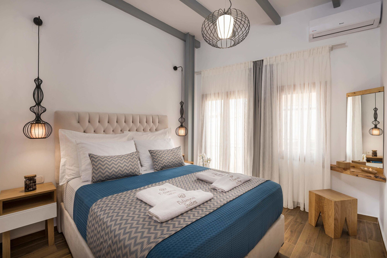 Bedroom 3, Evlimeni Suites, Crete