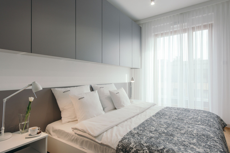 Bedroom 2, Exclusive Apartments | Krakow Lubicz Brewery, Kraków City