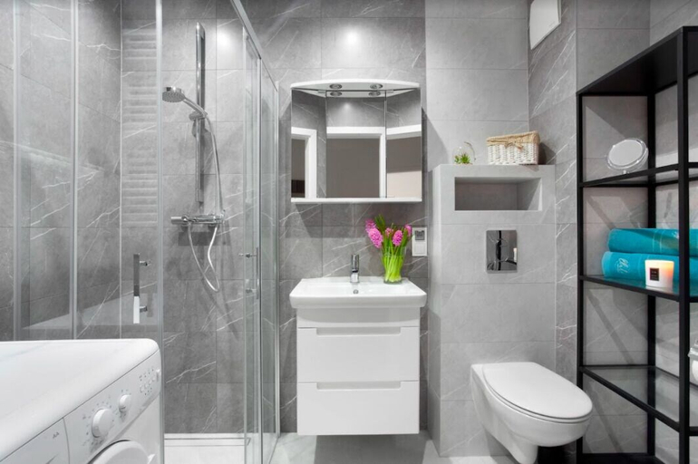Bathroom, Elite Apartments Mila, Gdańsk City