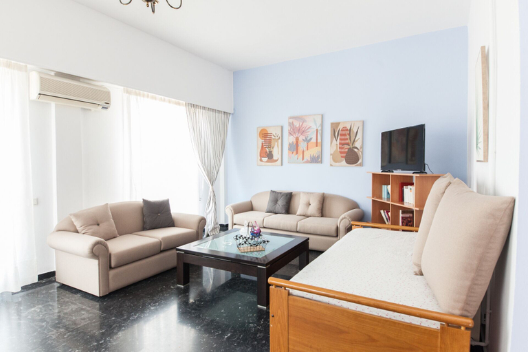 Living area 5, Spacious New apt w View in Agia Varvara, Attica
