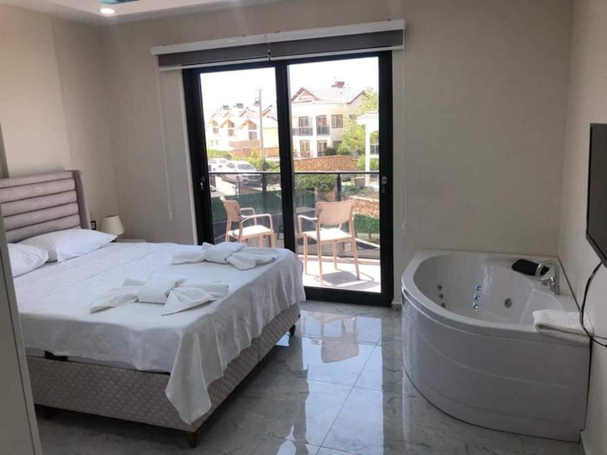 Bedroom 2, Stunning 4-bed Villa: Private Pool, Sauna & Hammam, Fethiye