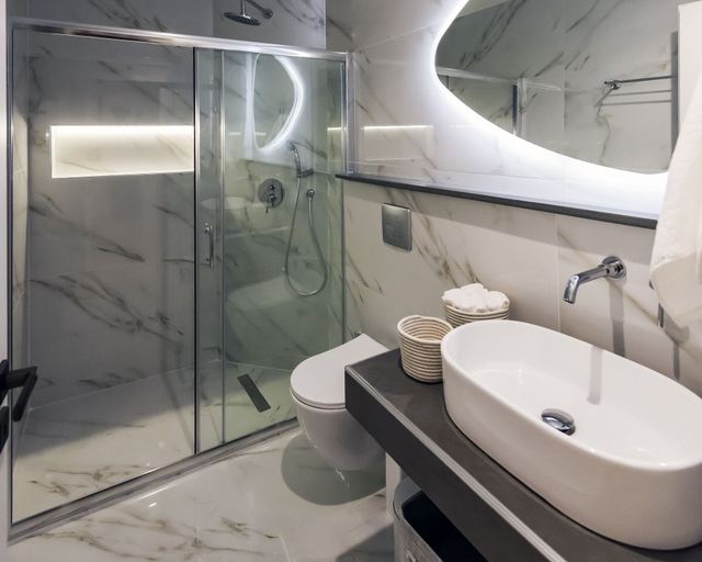 Bathroom, Aigli Seafront Loft-Bespoke Design Gem, Peloponnese