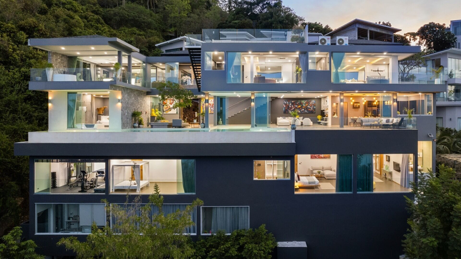 Exterior & Views, Ultra Deluxe 4br Villa Moonstar w/Pool & Oceanview, Ko Samui