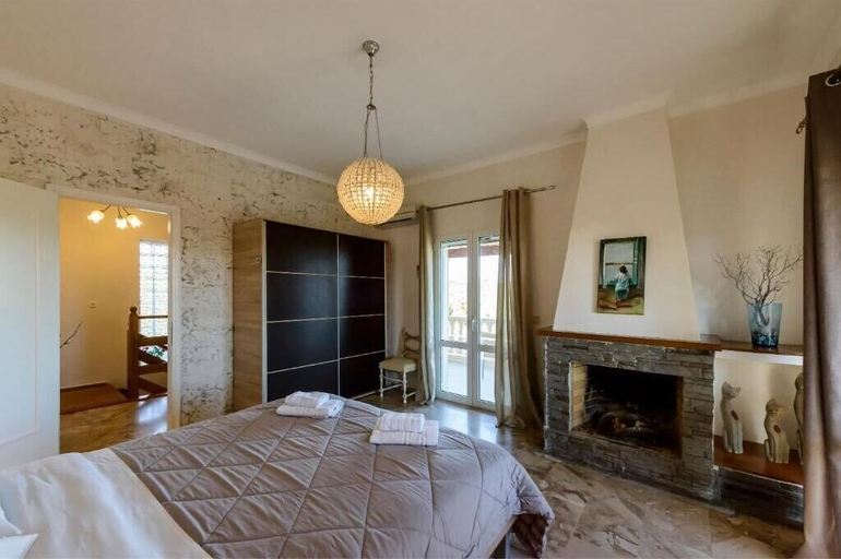 Bedroom 3, Villa Maxim with Private Pool & Tennis Court, Ionian Islands