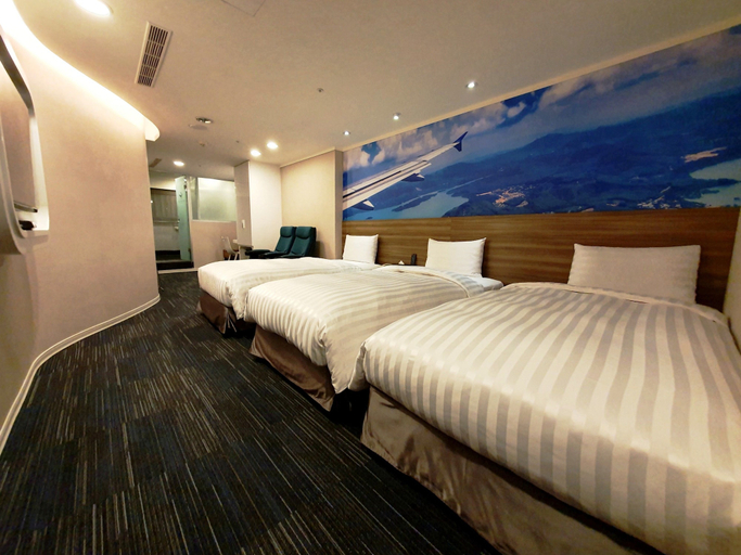 Bedroom 3, Ximen Airline Hotel, Taipei City