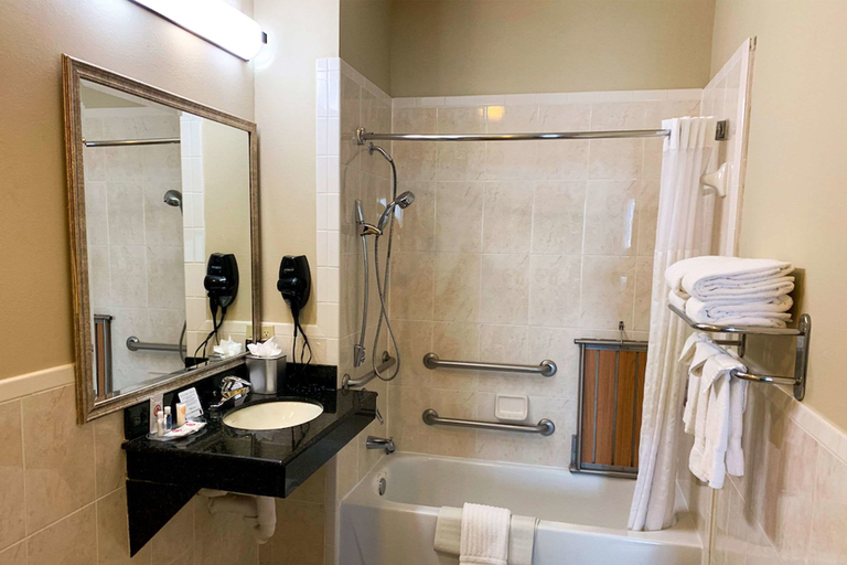 Bathroom 4, Comfort Suites Texas Ave., Brazos