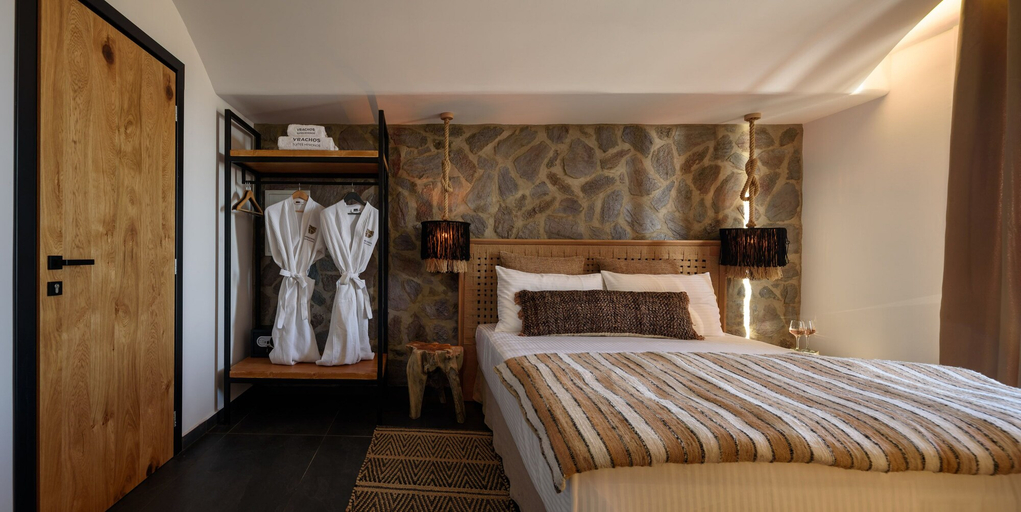 Bedroom 3, Vrachos Suites Mykonos, South Aegean