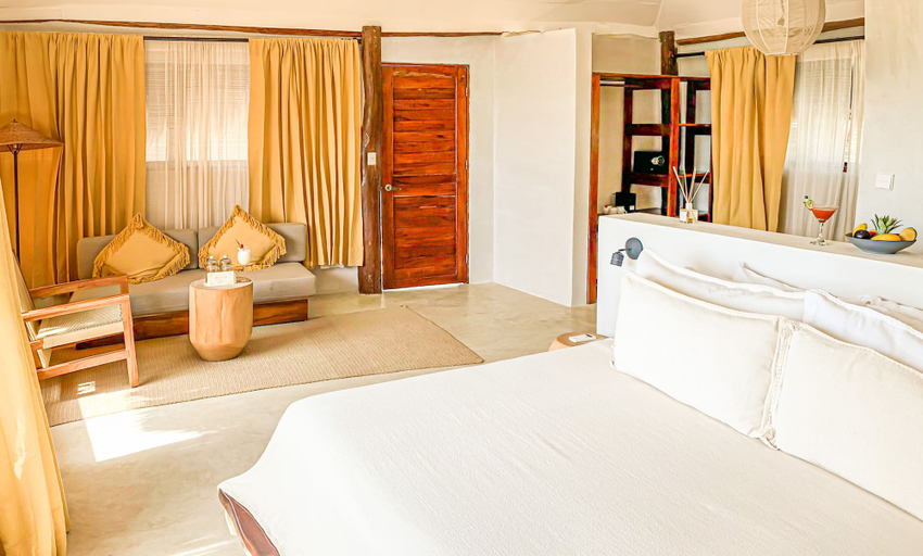 Bedroom 4, Dune Boutique Hotel located at the party zone, Cozumel