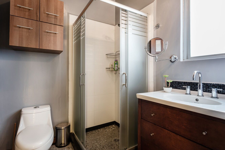 Bathroom, Destination Condesa @Roma Norte Penthouse Loft, Mexico City