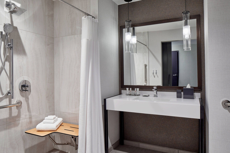 Bathroom 4, UNC Charlotte Marriott Hotel & Conference Center, Mecklenburg