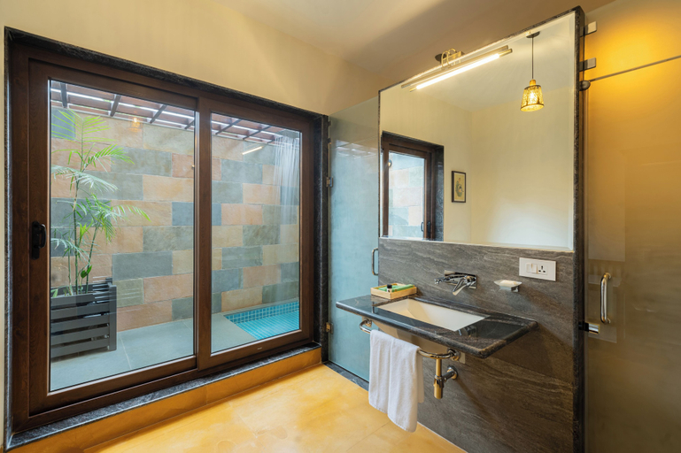 Bathroom 5, Sarasiruham Resort - Private Pool Villa in Udaipur, Udaipur