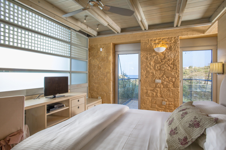 Bedroom 3, Olea Villas - Infinity Pool, Hot Tub, Sea Views, Crete