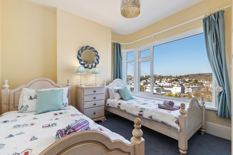 Bedroom 3, White Sails - Beach and Harbour Views, Pembrokeshire