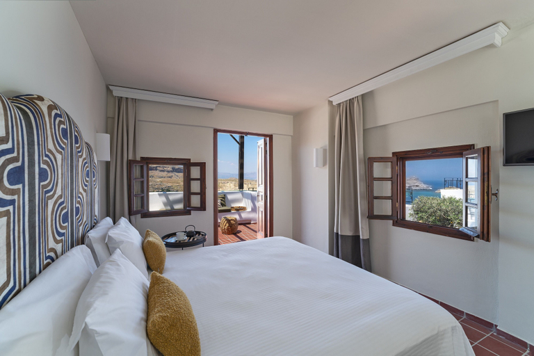 Bedroom 3, Maris Lindos, Suites and Apartments, South Aegean
