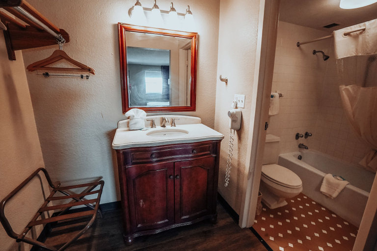 Bathroom 3, Lamplighter Inn & Suites - North, Greene