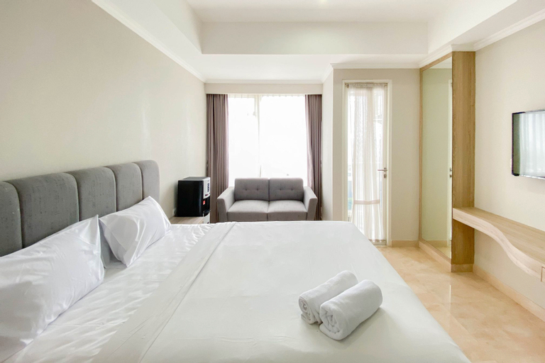 Bedroom 1, Nice and Elegant Designed Studio at Menteng Park Apartment By Travelio, Central Jakarta