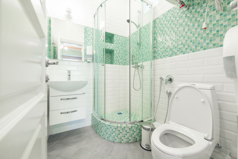 Bathroom 3, Safe Haven Mini Hotel, Sankt-Peterburg gorsovet