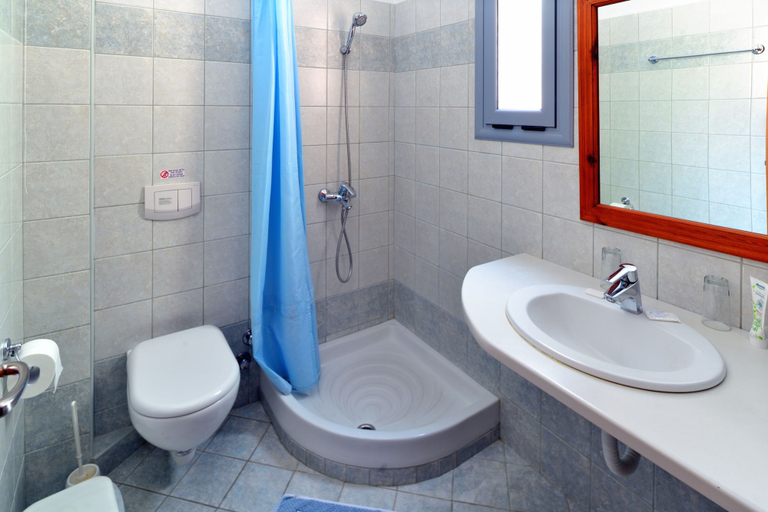 Bathroom 3, Panorama Hotel, North Aegean