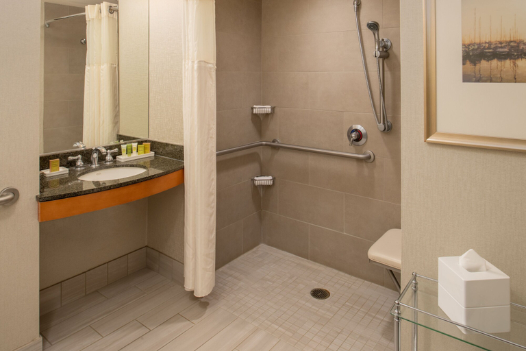 Bathroom 4, Hilton Vancouver Washington, Clark