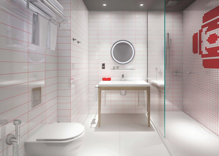Bathroom 5, Radisson Red Dubai Silicon Oasis, Dubai