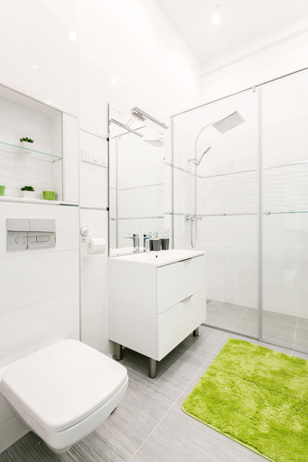 Bathroom, Zirnyi 9 Apartment, Budapesti