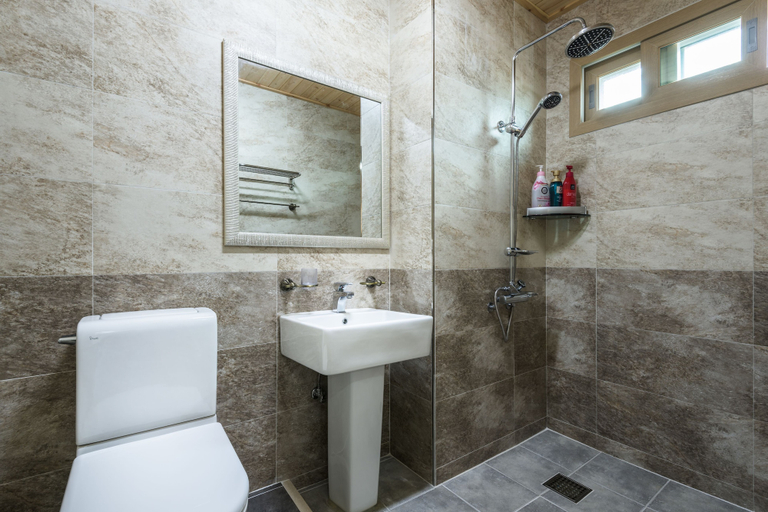 Bathroom 3, Badaweeondeok Pension, Seogwipo