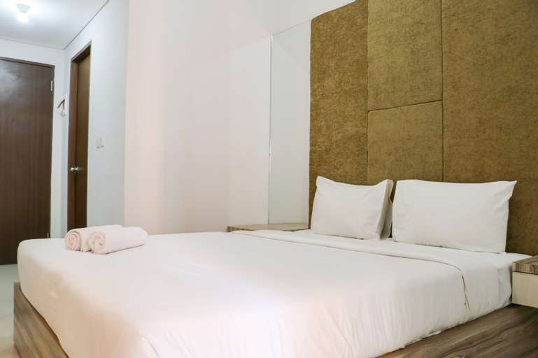 Bedroom 1, Nice and Comfortable Studio at Transpark Juanda Bekasi Timur Apartment By Travelio, Bekasi