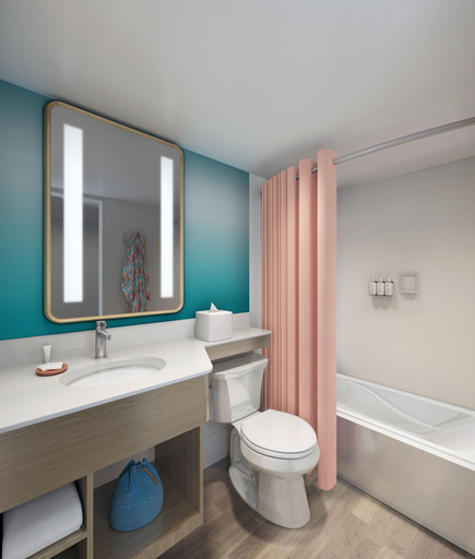 Bathroom 4, The Twin Fin Hotel, Honolulu